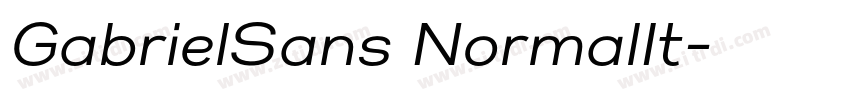 GabrielSans NormalIt字体转换